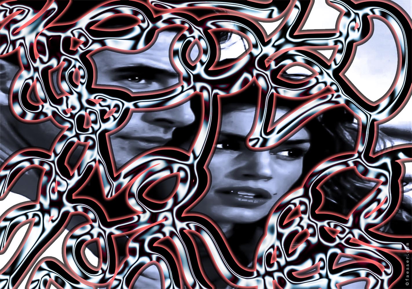 Fair Game, from the movie Fair Game with William Baldwin and Cindy Crawford; artist Roland Faesser, sculptor and painter 2016