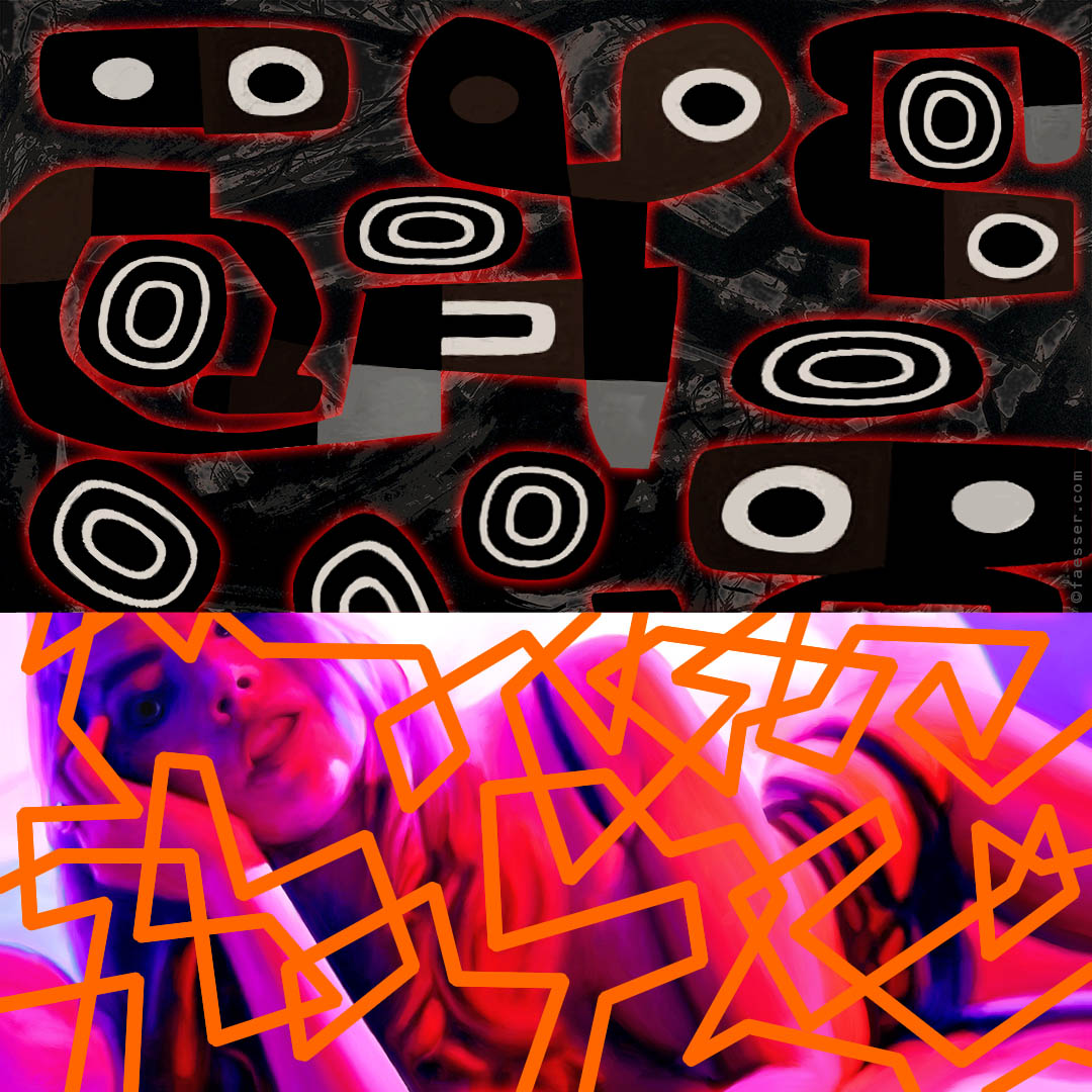 Aunt Sally, seductive as ever for Britisch gamer; work of art as figurative painting; artist Roland Faesser, sculptor and painter 2017