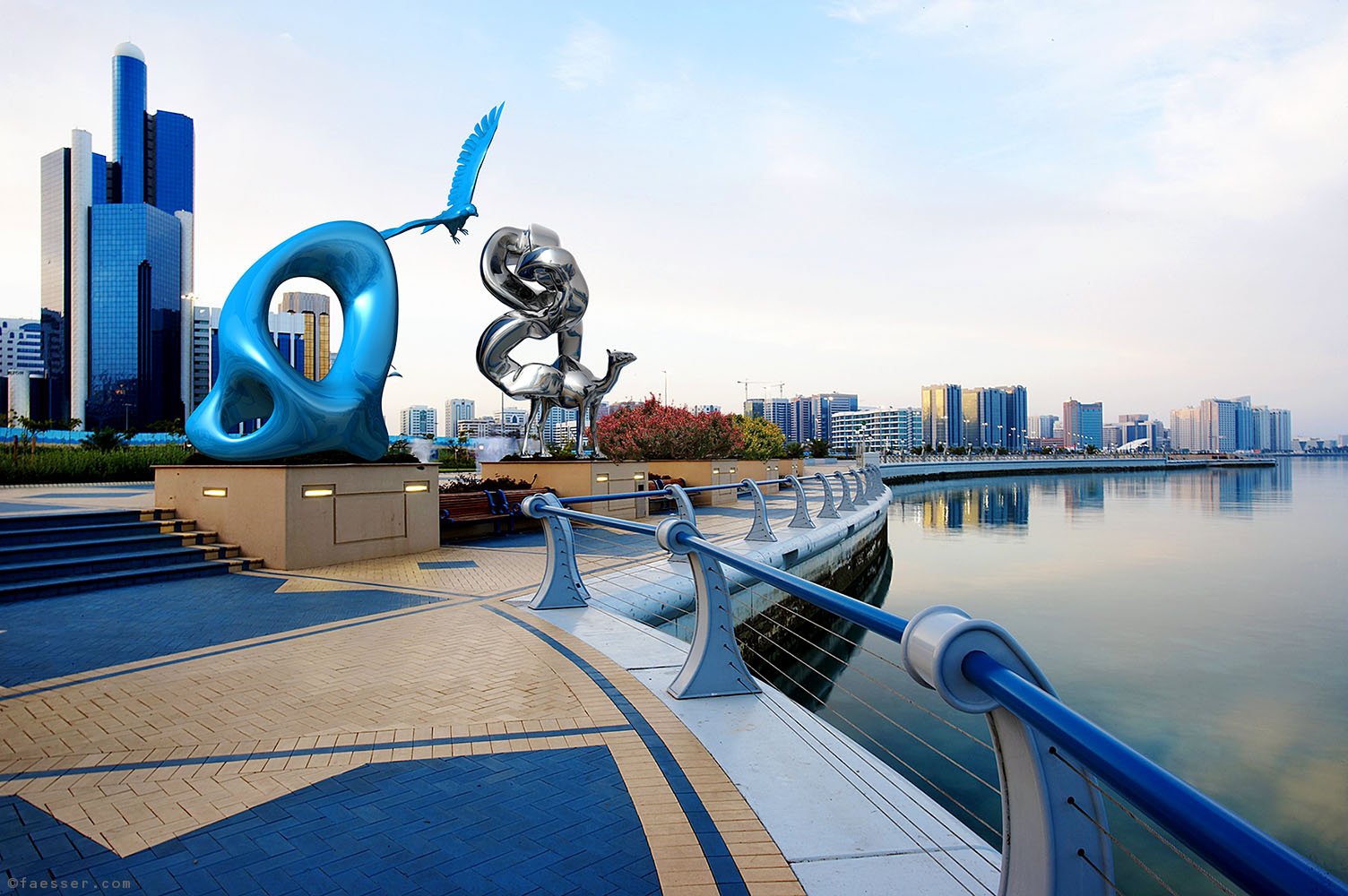 Abu Dhabi: Public sculptures study for the Emirates; artist Roland Faesser, sculptor and painter 2010